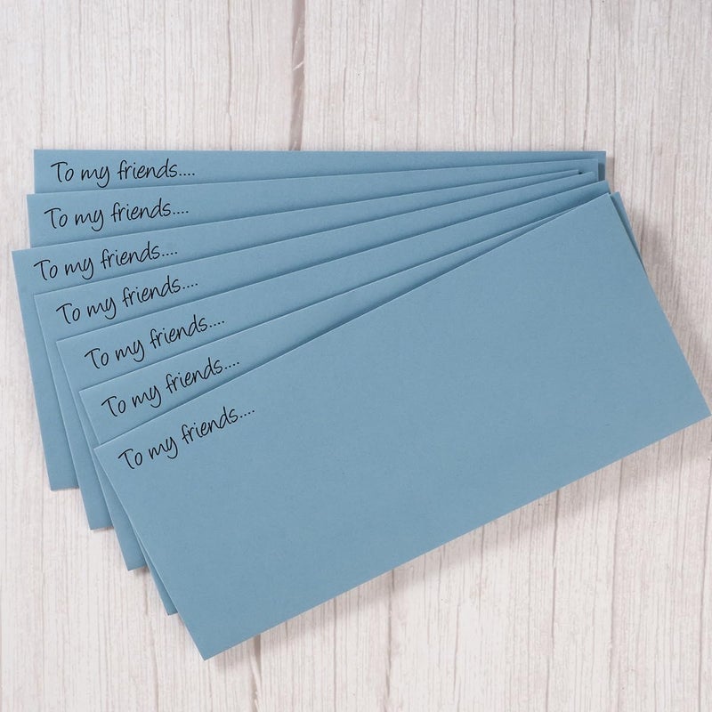 Wishop 100 Pack Colorful #10 Business Envelopes Self Seal Standard Envelopes for Office Checks, Business, Letter Mailing Invoices, 4.13 x 9.49 Inches (Dusty-Blue) - Image 4